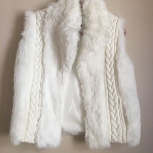 Fabulous Furs White Fur vest